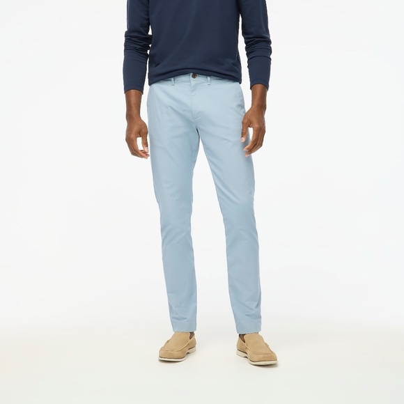 Men’s J. CREW Factory Slim Fit TruTemp365 Chino Pants Danube Blue Size 31 x 32 - Picture 1 of 16